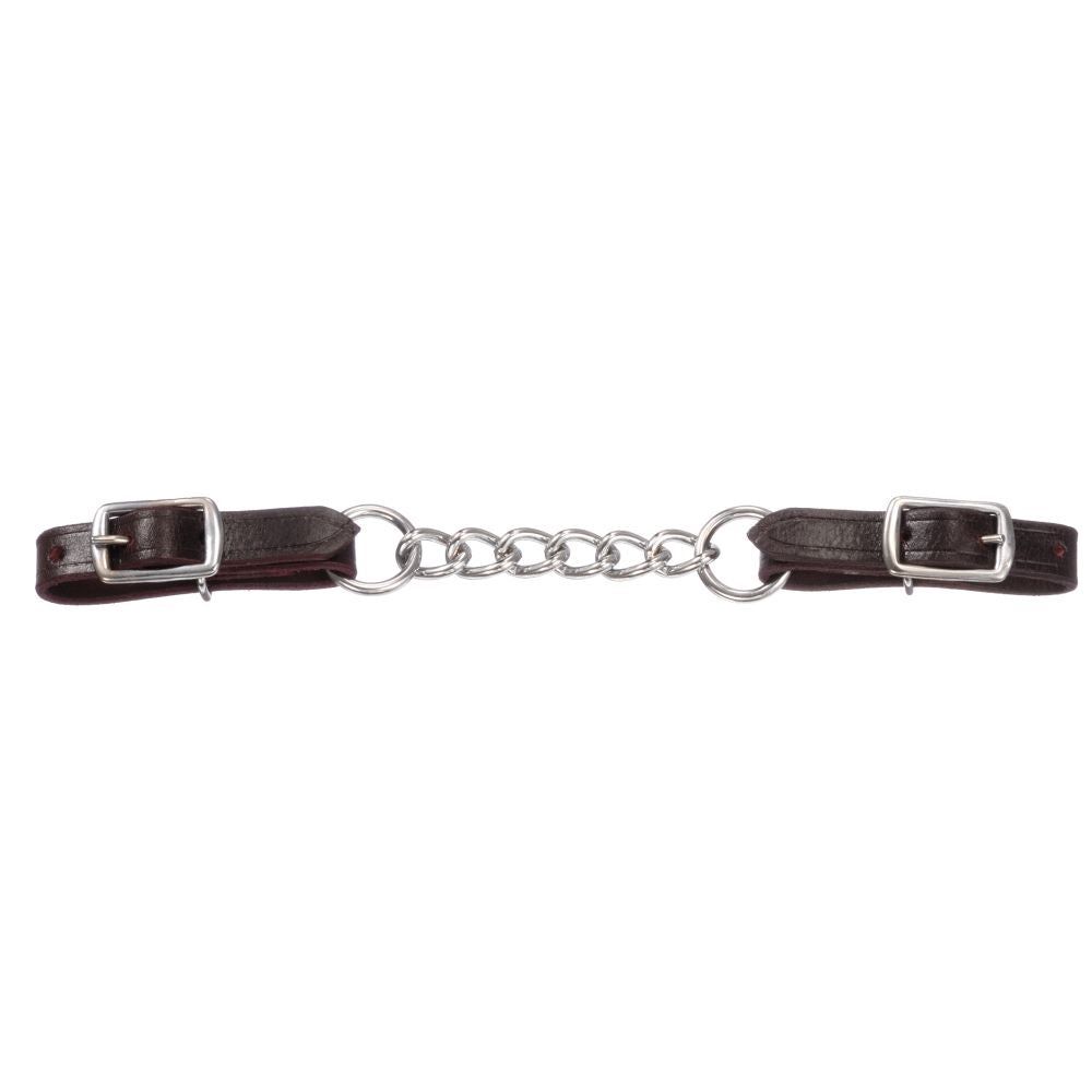 RK Leather Curb Strap w/ Single Chain