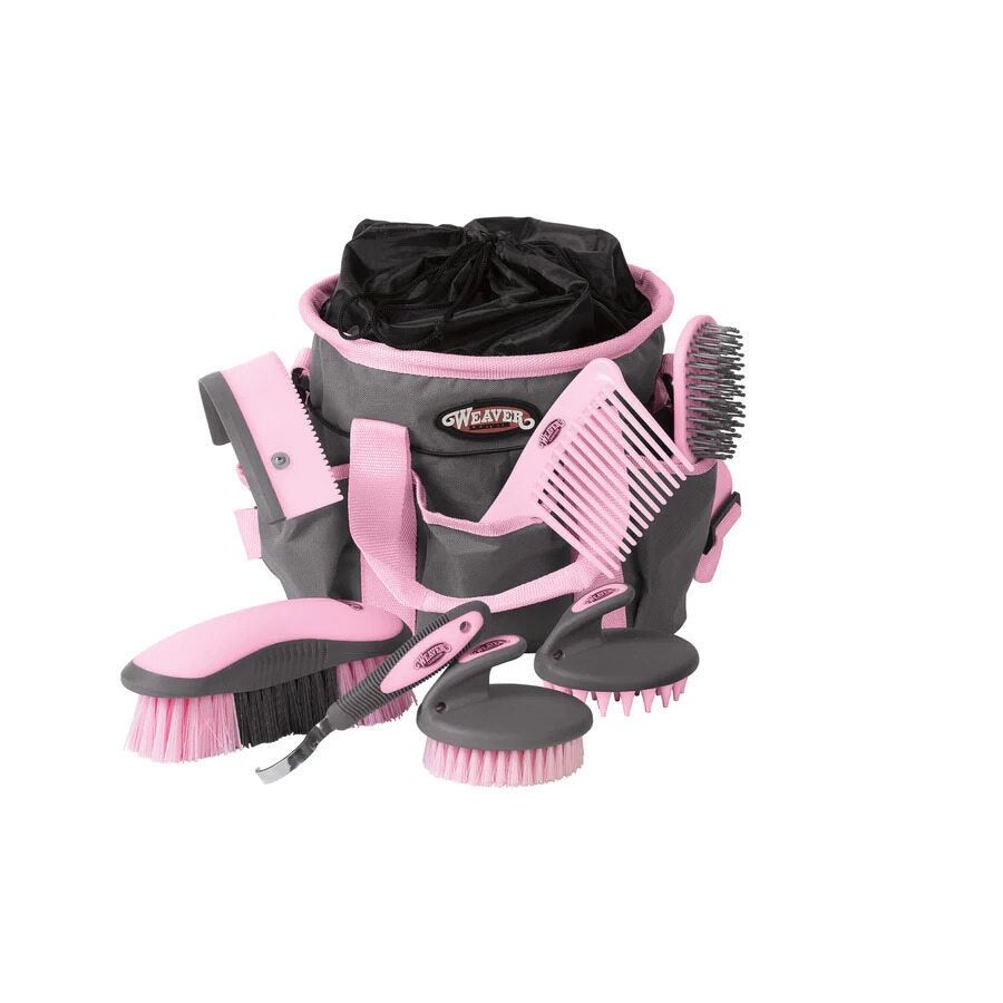 Weaver Leather® Grooming Kit, COLOR PATTERN: Gray/Pink