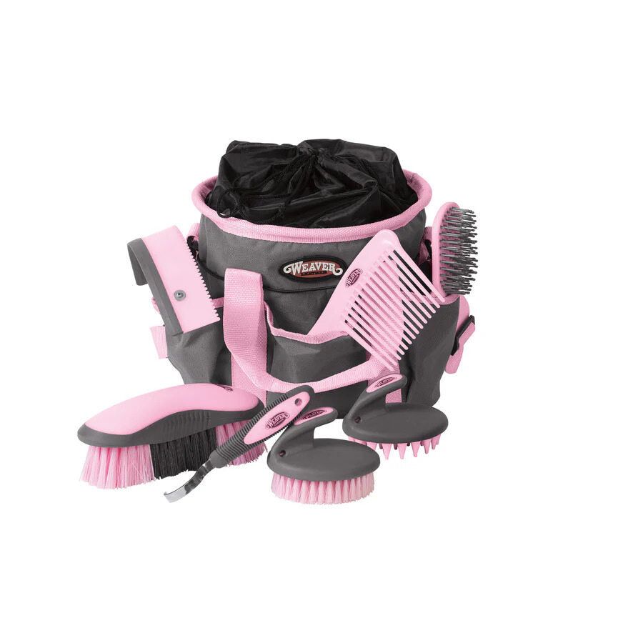 Weaver Leather® Grooming Kit, COLOR PATTERN: Gray/Pink