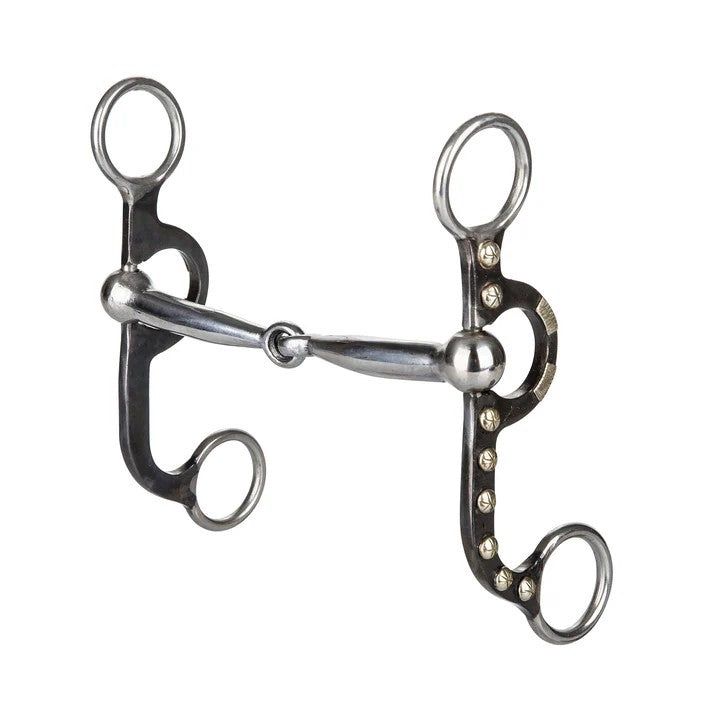 5" Argentine Snaffle Bit, Color: Light Black, Size: 5"