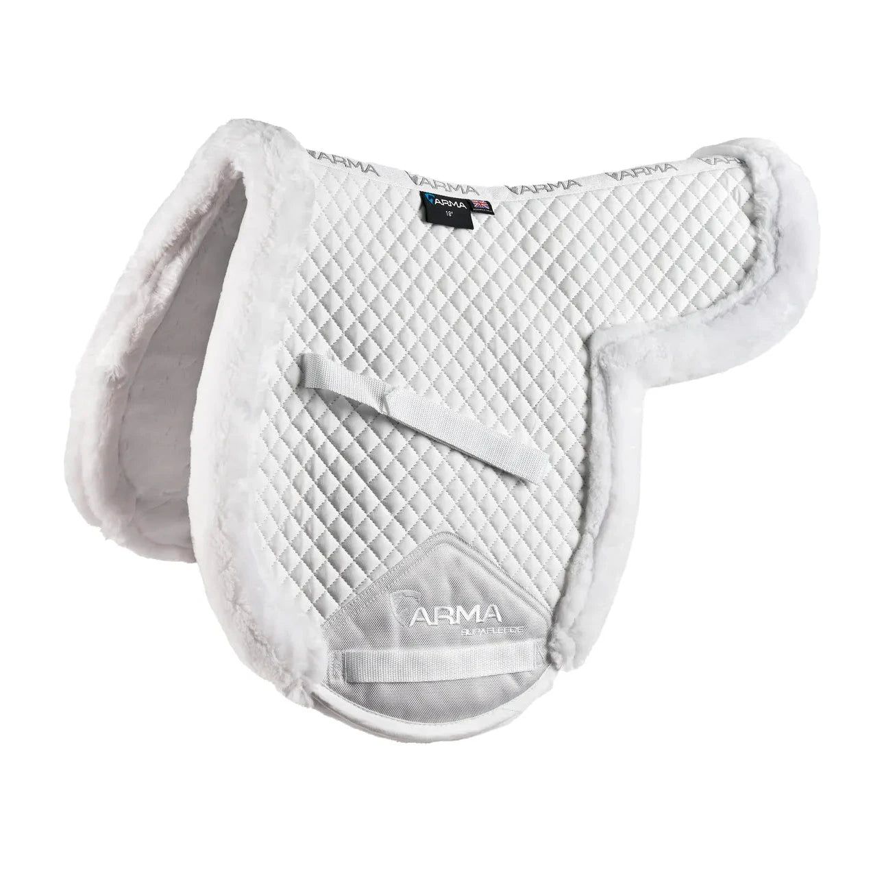 Supafleece Fully Lined Shaped Pad, Color: WHT, Size: 16-16.5"