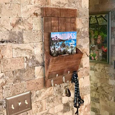 Wilco Home - Big Bend Wall Pocket W/hooks