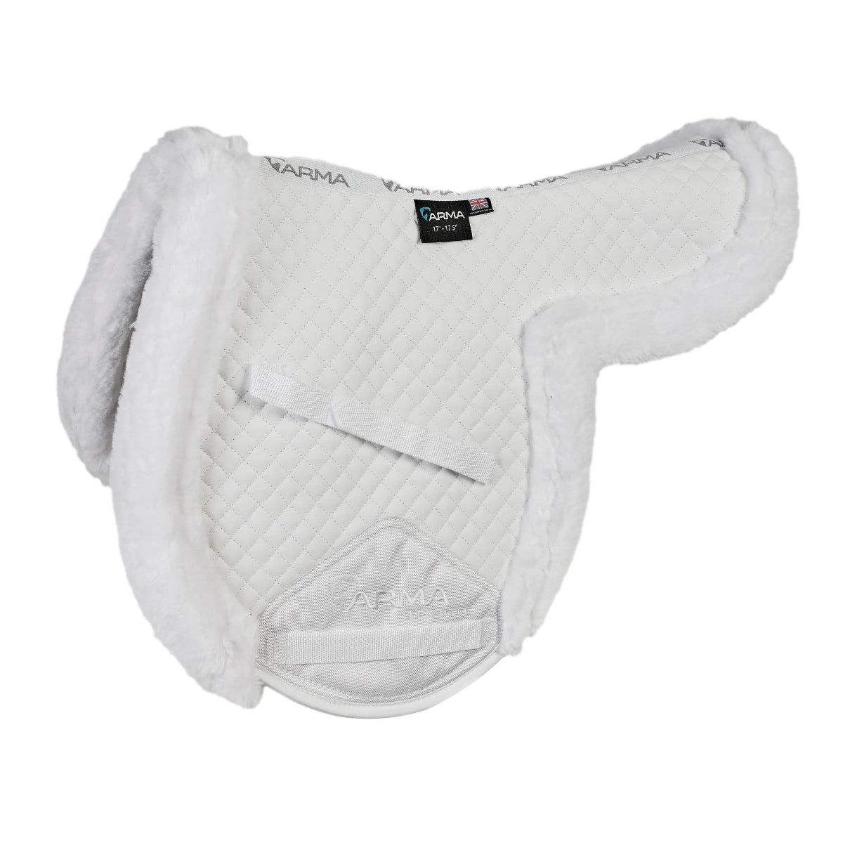 SupaFleece Rimmed Shaped Pad, Color: WHT, Size: 16-16.5"