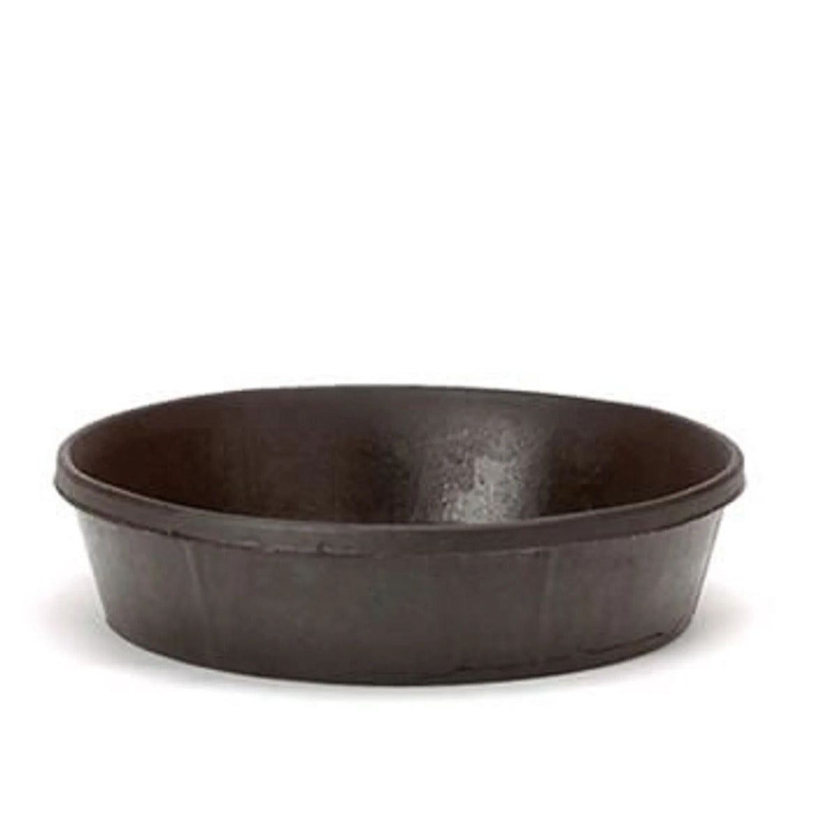 3 Gallon Rubber Feed Pan, Color: black-1