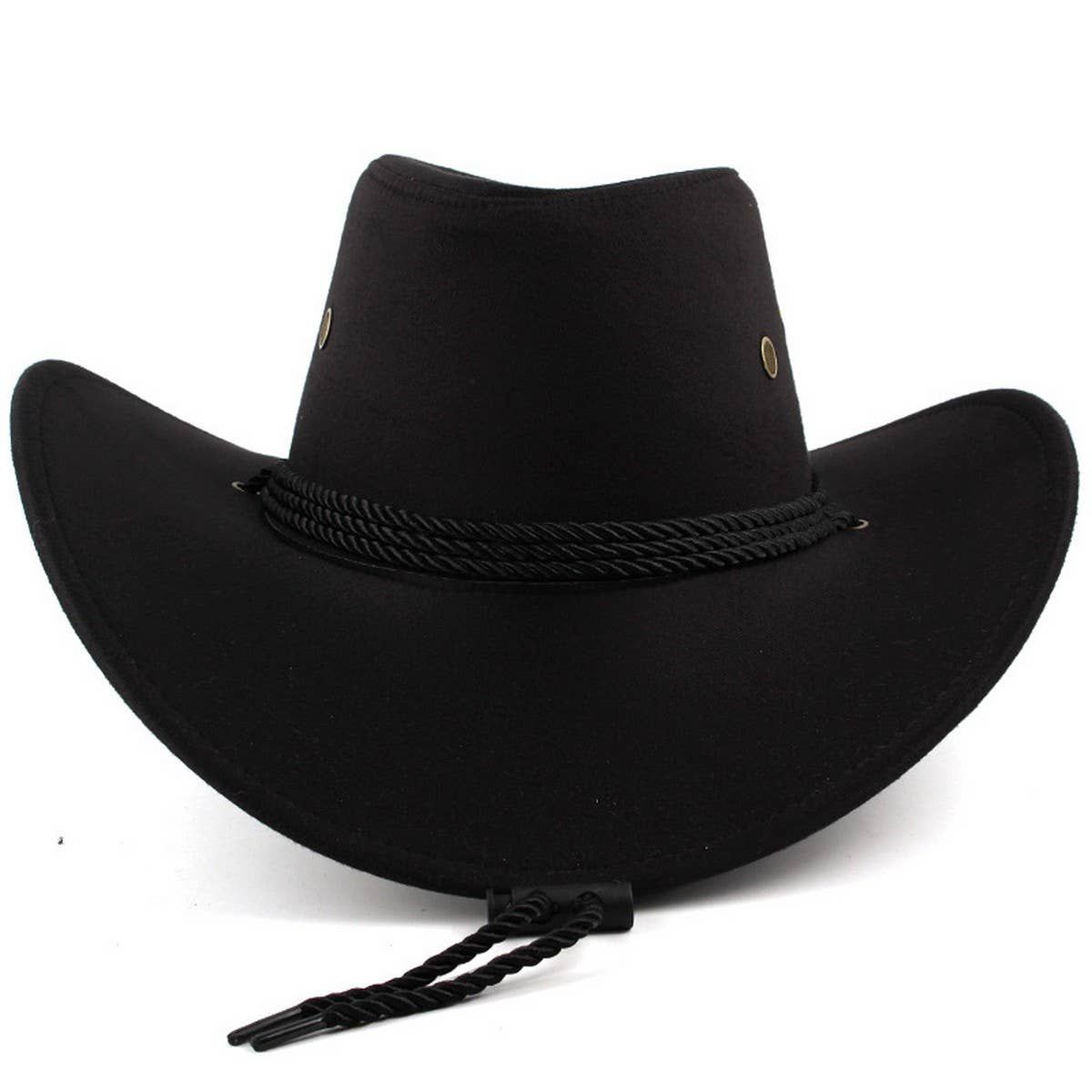 ACCITY - Simple Casual Cowboy Hat, Color: BLK, Size: O/S