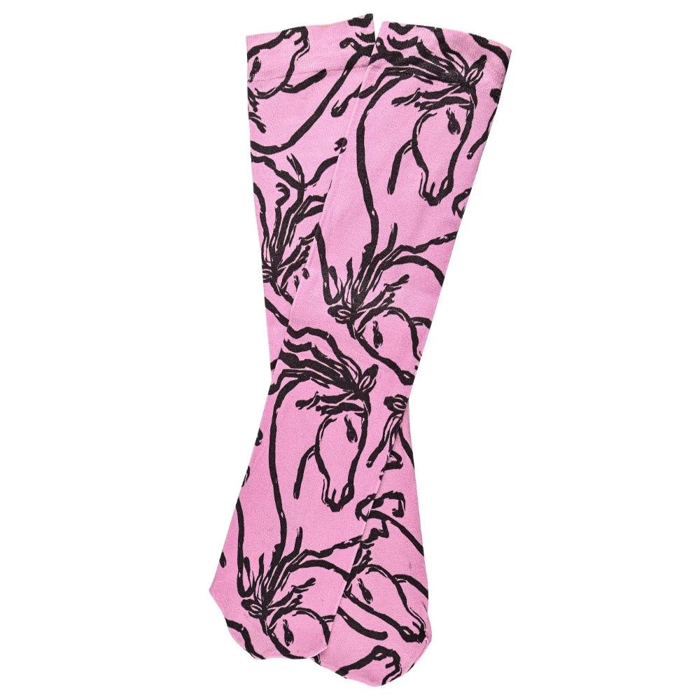 AWST Int'l Linear Horses Socks, COLOR PATTERN: LINEAR HORSES