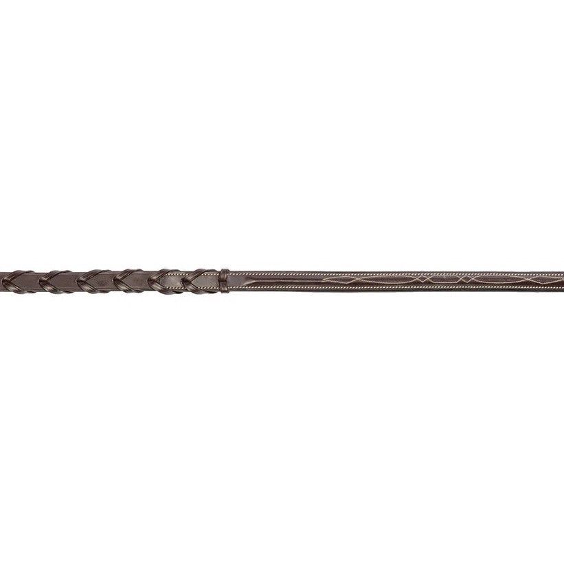Fancy Stitched Laced Reins, Color: HAV, Size: 48" x 1/2"