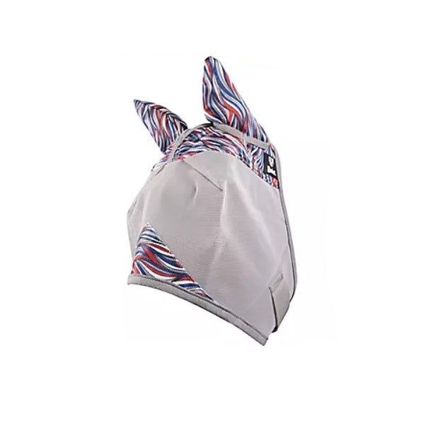Cashel Pattern Mask w/ Ears, Pattern: American Wave, Size: Horse
