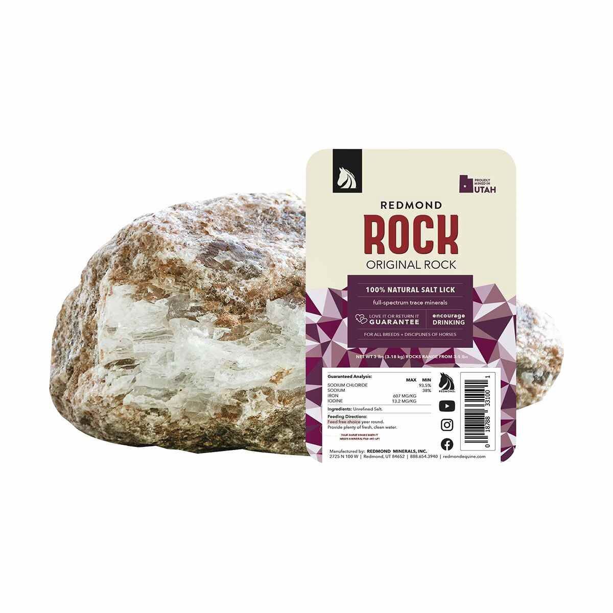 Redmond Rock® For Horses, Options: Rock - 3 lbs