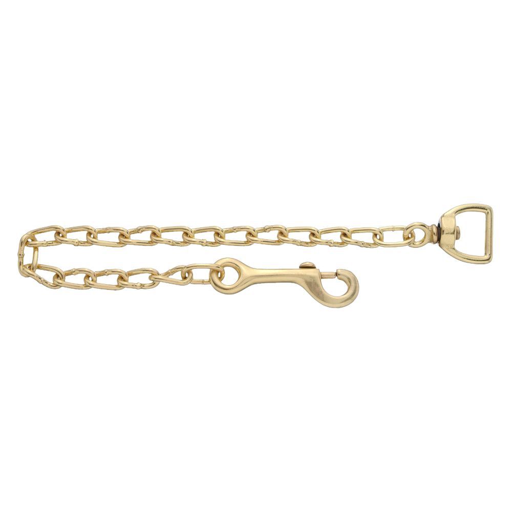 30" Lead Chain, Options: Brass-Plated Chain