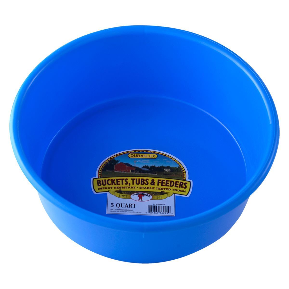 5 Quart Plastic Utility Pan, Color: berry-blue