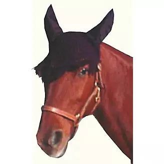 Basic Crochet Fringe Fly Veil, Color: Black, Size: Horse