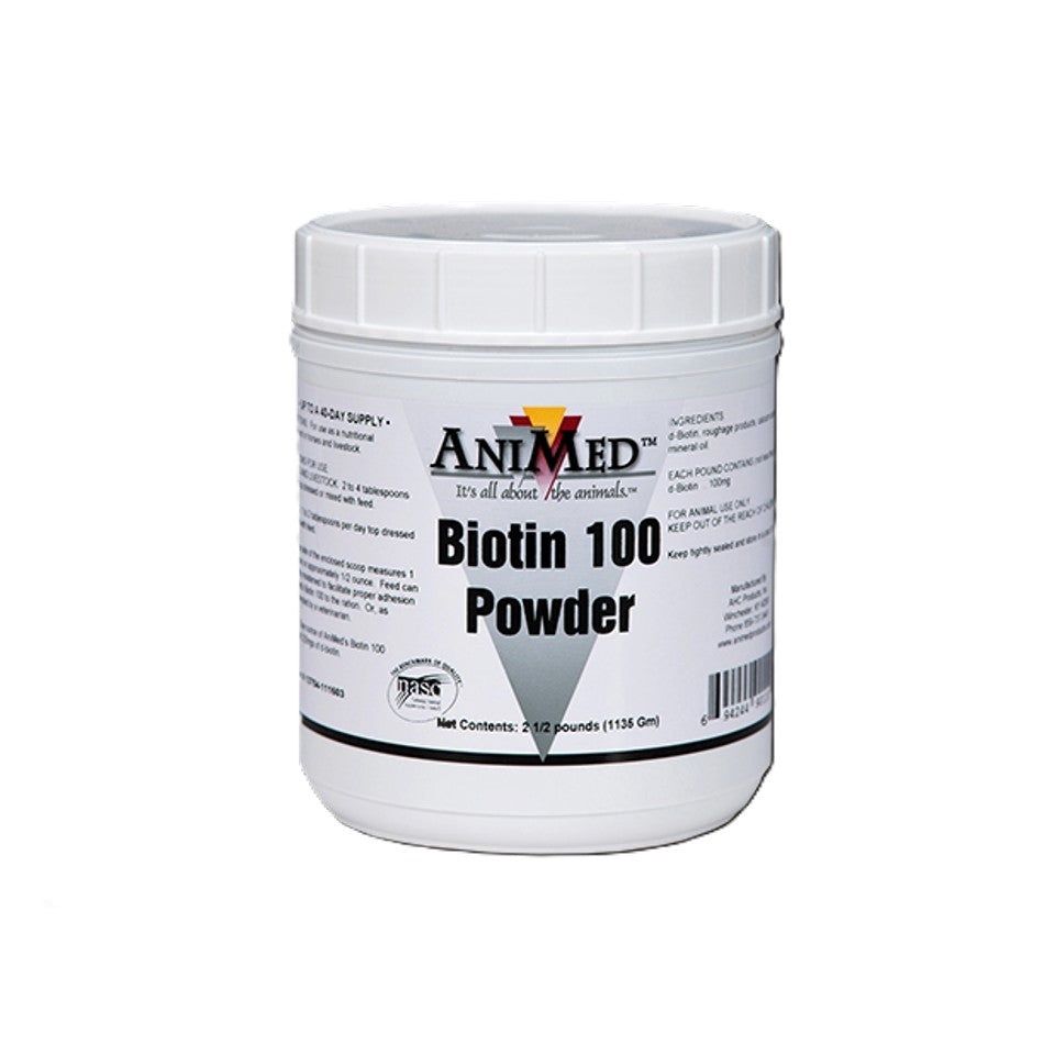 Biotin 100 Powder, Size: 2.5 LB