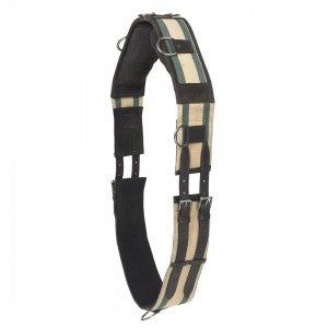 Camelot® Web &amp; Leather 8-Ring Training Surcingle, Color: brown, Size: Cob (69 in. 86 in.)