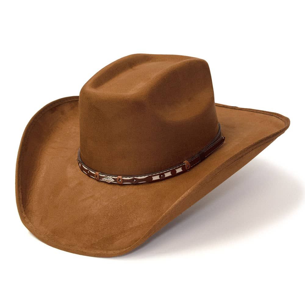 WE Burnt Sienna Suede Western Cattleman Hat