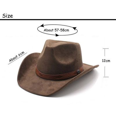 Rolled Brim Jazz Simple Suede Ethnic Hat