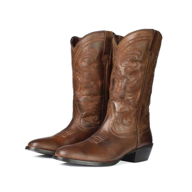 Daisey Ladies Western Boot, Color: distressed-brown, Size: 7