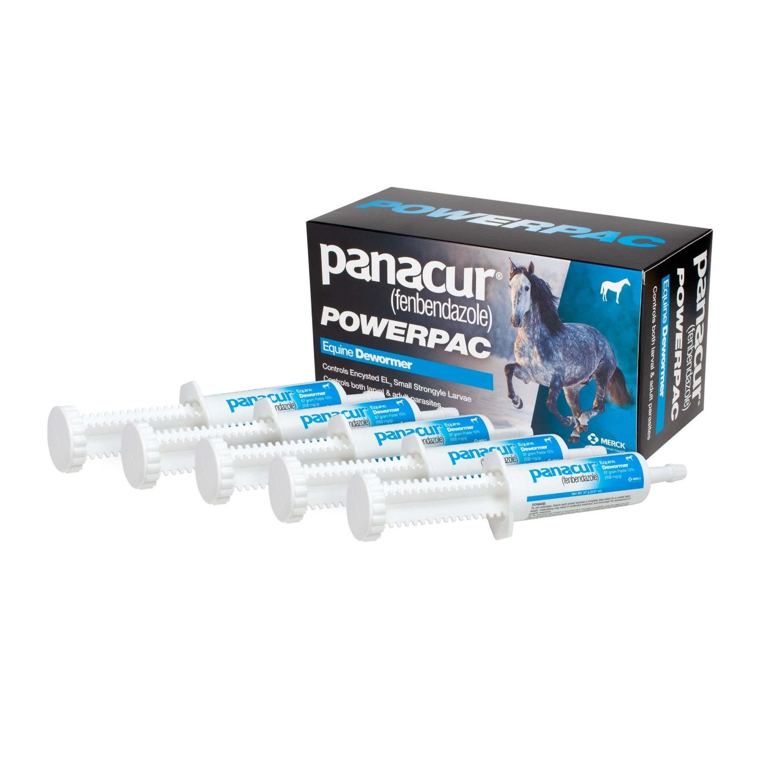 PANACUR® Equine Dewormer, Options: Powerpac 5x57g