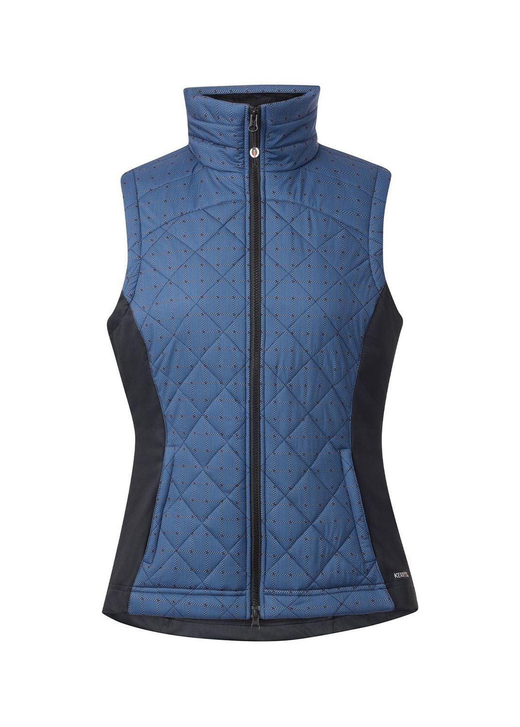 Kerrits Full Motion Quilted Riding Vest - Print, COLORS: LAKE HERRINGBONE PLAID, Size: 1X