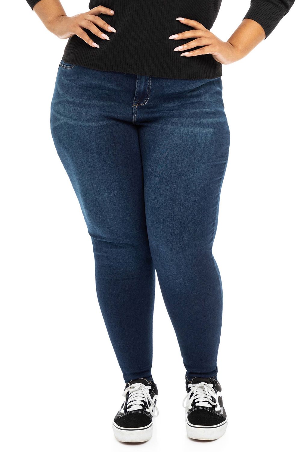 Plus 30" Butter High-Rise Ankle Skinny In Raquel, Size: 14W