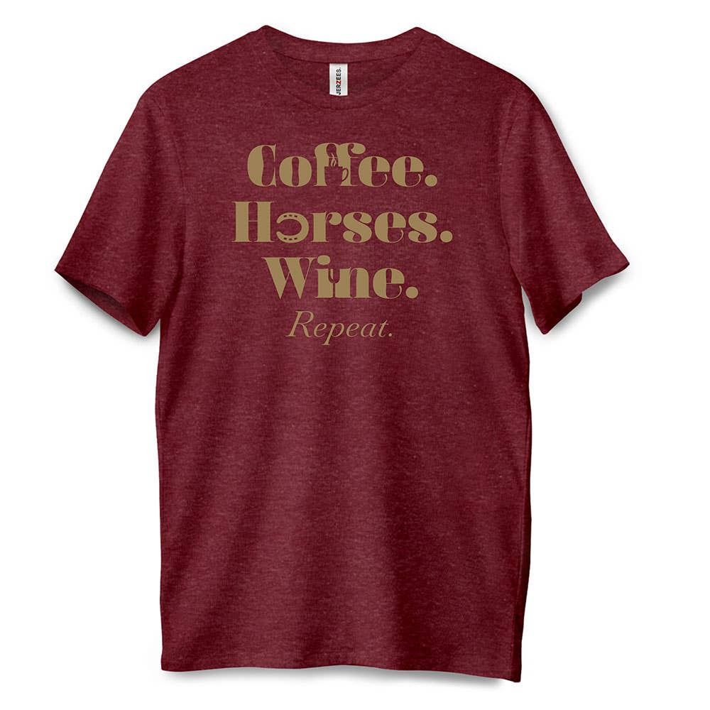 Coffee. Horses. Wine. T-Shirt
