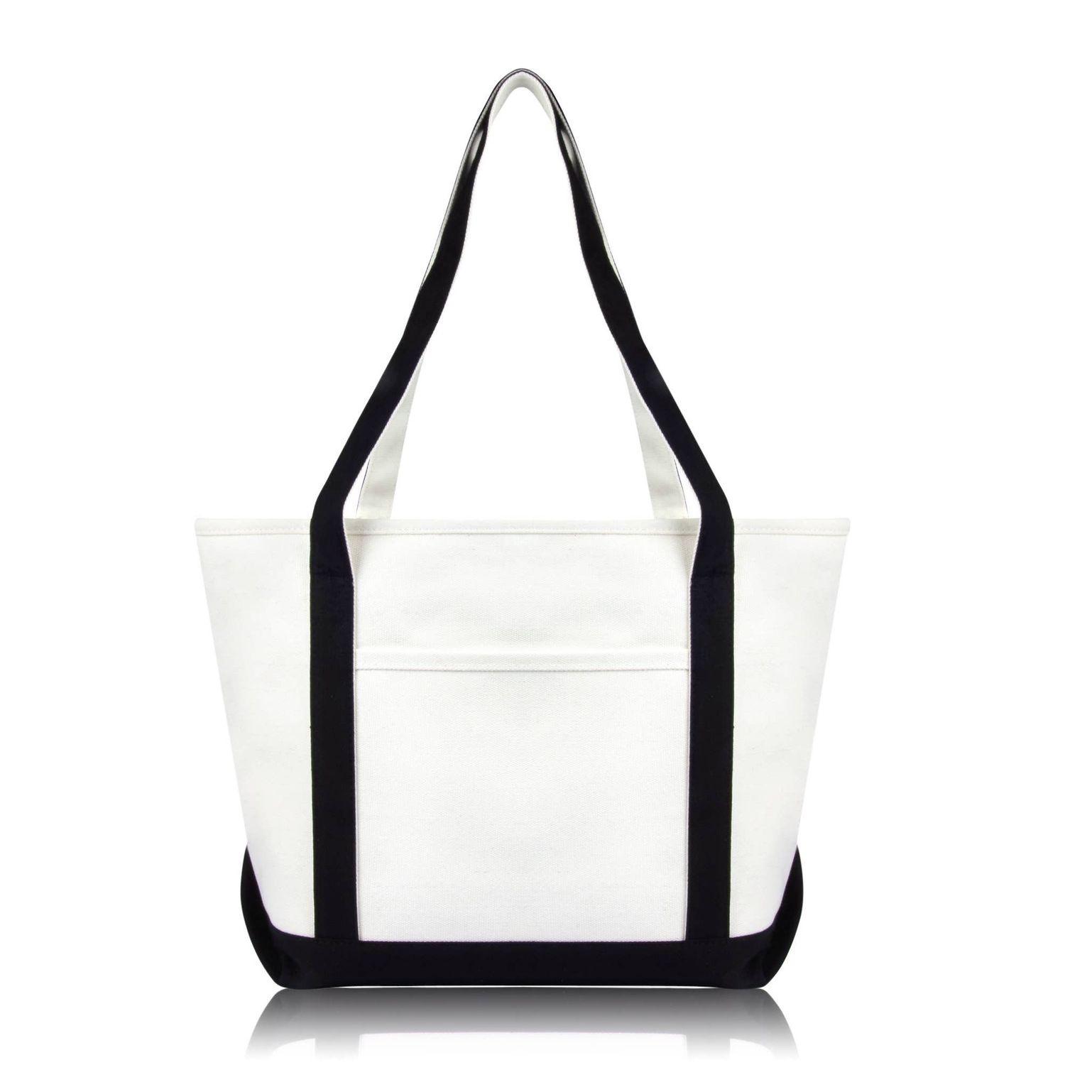DALIX Daily Shoulder Tote Bag, Color: Black
