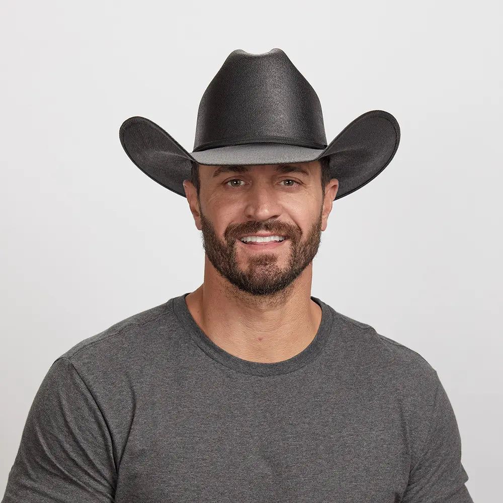 Pioneer Canvas Cowboy Hat, COLORS: BLK, Size: XS