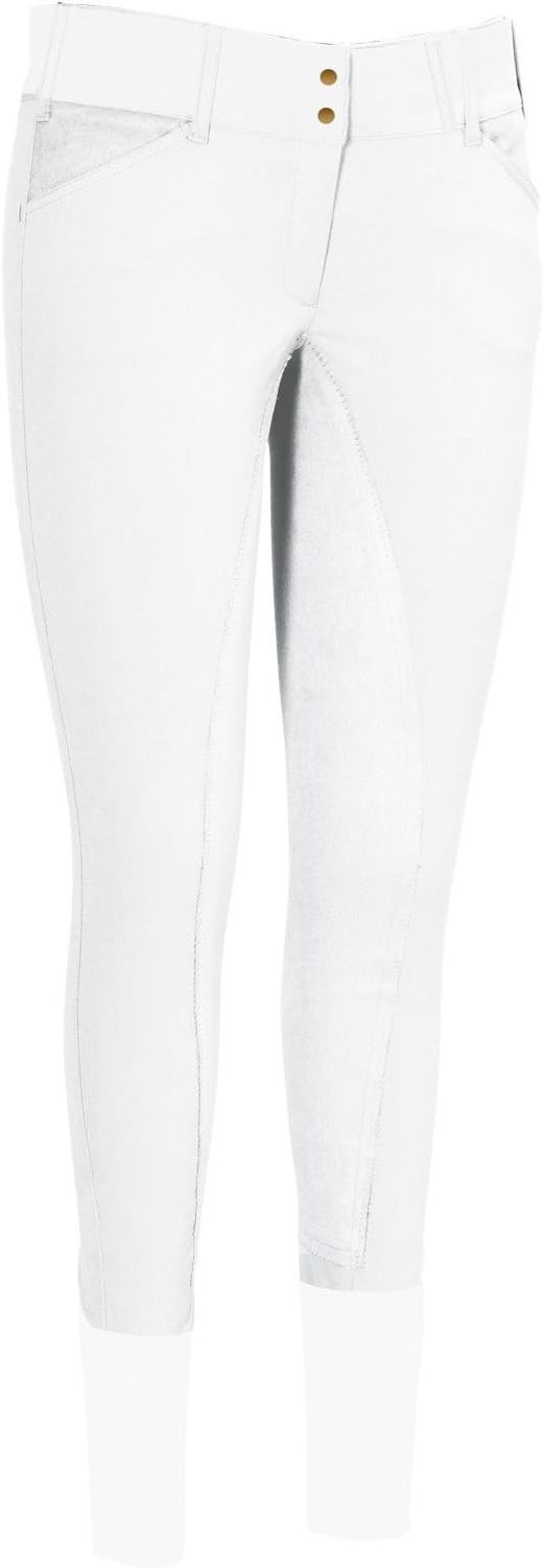 EC Ladies Sportif Full-Seat Breeches White, Color: WHITE, Size: 34