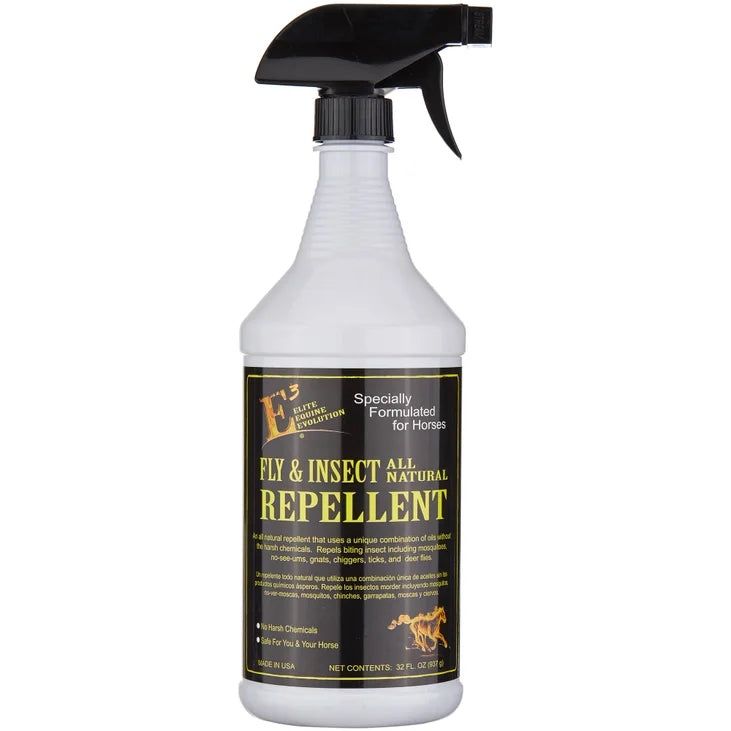 E3 Natural Fly Spray Repellent, Size: 32 fl oz