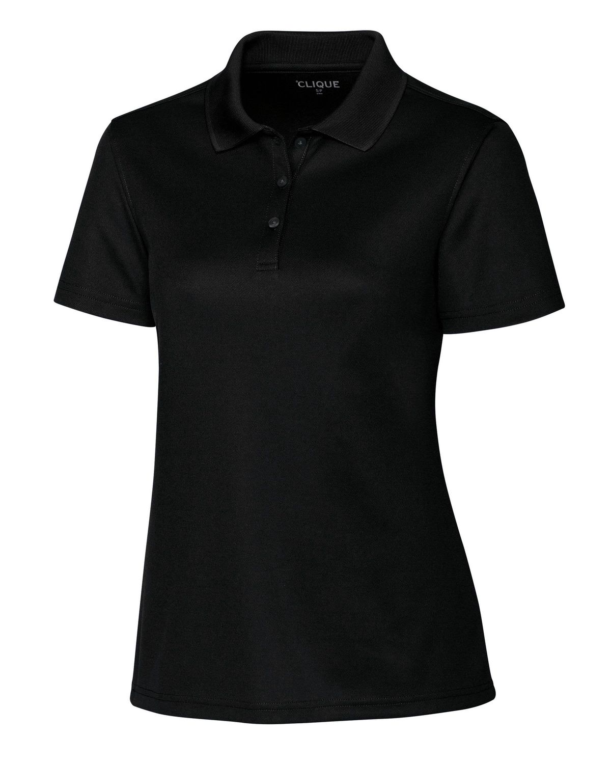 Cutter &amp; Buck - Clique Spin Eco Performance Pique Women's Polo, Color: Black, Size: XS, Style: LQK00063