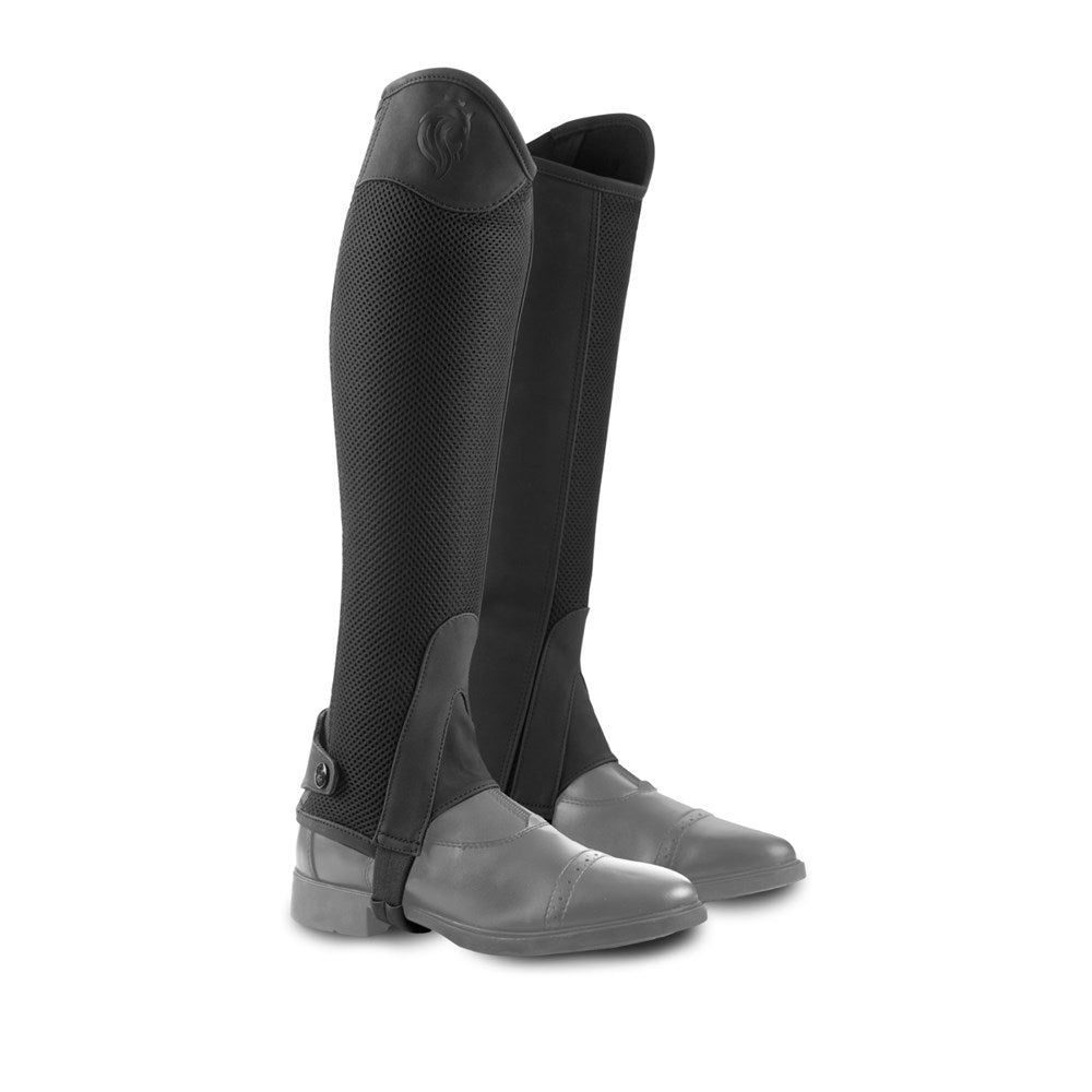 Eq Freya Womens NordicAir™ Half Chaps - Black, Color: Black, Size: XXS-Regular