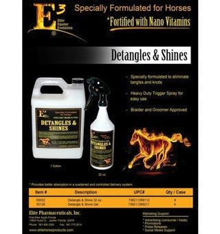 E3 Detangles &amp; Shines, Size: 1 Gallon