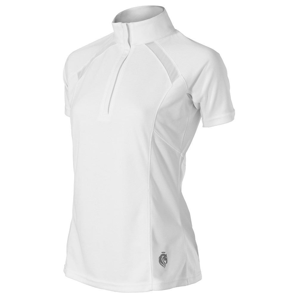 Eq Ingrid Women's Short Sleeved Show Shirt, Color: white, Size: 1X