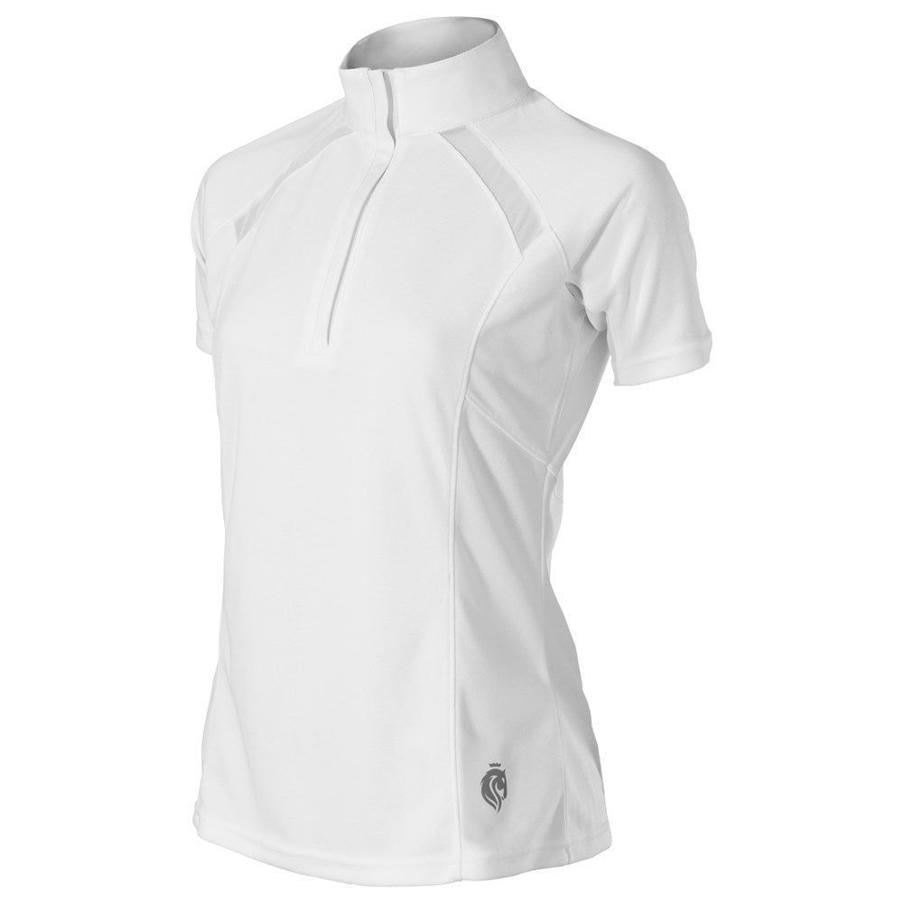Eq Ingrid Women's Short Sleeved Show Shirt, Color: white, Size: 1X