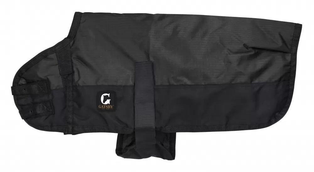 600D Ripstop Waterproof Dog Coat, Color: BLK/BLK, Size: M