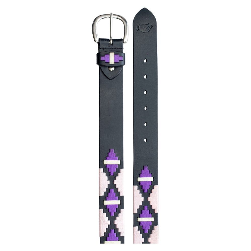 Equinavia Siri Polo Belt, COLORS: Black/Pink, Size: 1X = 52 in.
