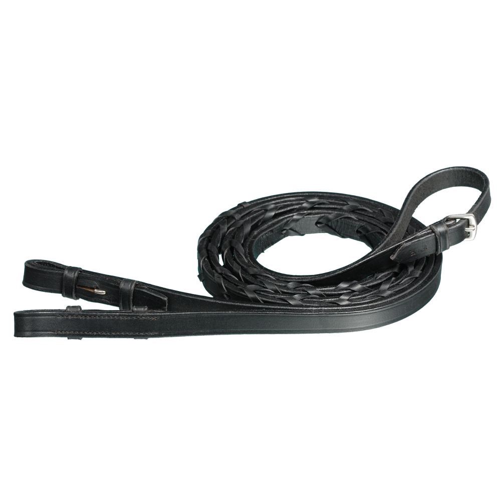 Extra Long Laced Rein, Color: black-2