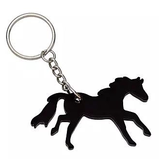 Horse Key Chain, Color: Black