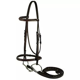 Fancy Stitched Raised English Bridle, Size: Cob