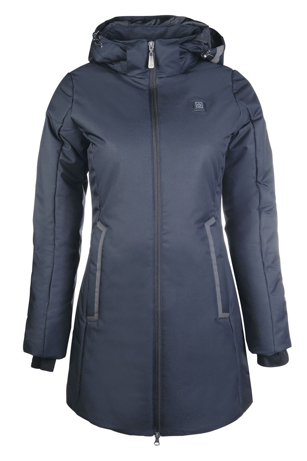 HKM Elegant Heating Coat, Color: deep-blue, Size: Small