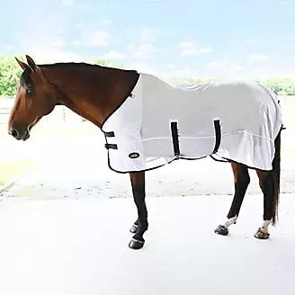 Gatsby® White &amp; Black Cool-Mesh Fly Sheet, Size: 63