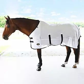 Gatsby® White &amp; Black Cool-Mesh Fly Sheet, Size: 63