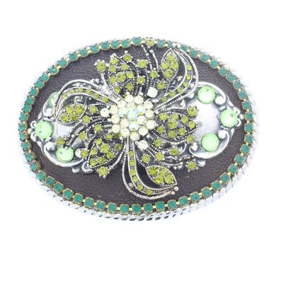 Colored Crystal Belt Buckle