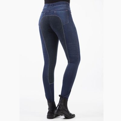 HKM Children's Summer Denim Riding breech 3/4 Alos seat
