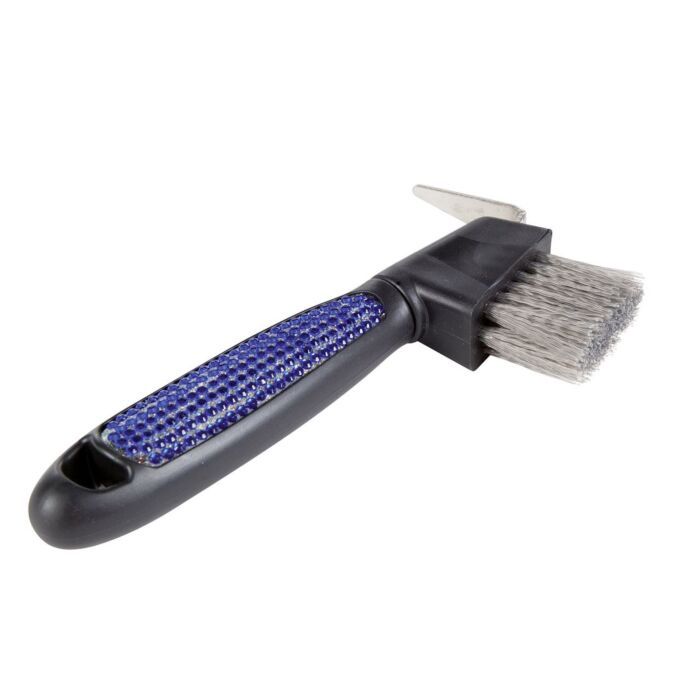HKM Hoof Pick with Rhinestones, Color: Blue