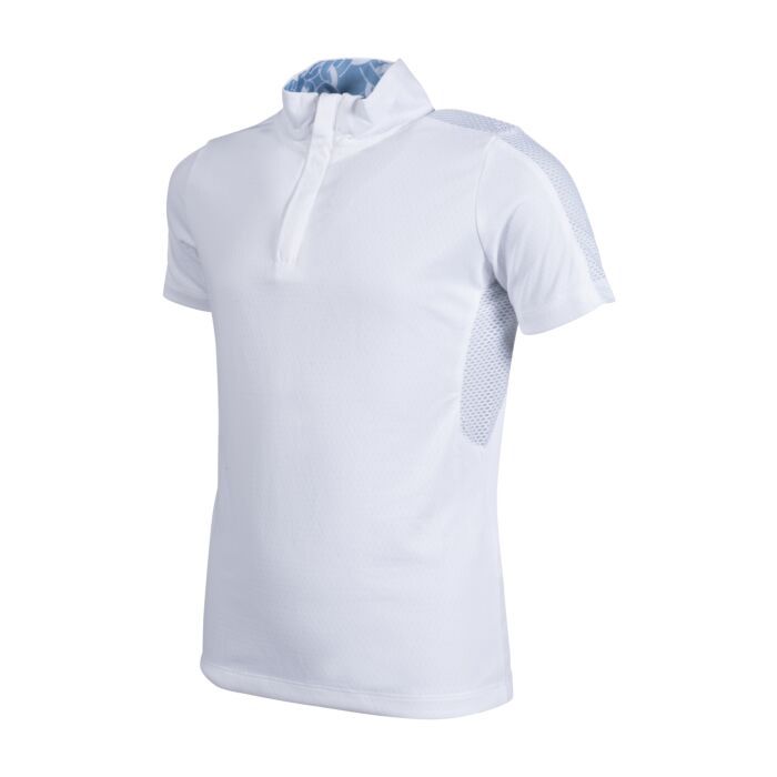 HKM Children's Functional Short Sleeve Hunter Shirt, Color: White, Size: S