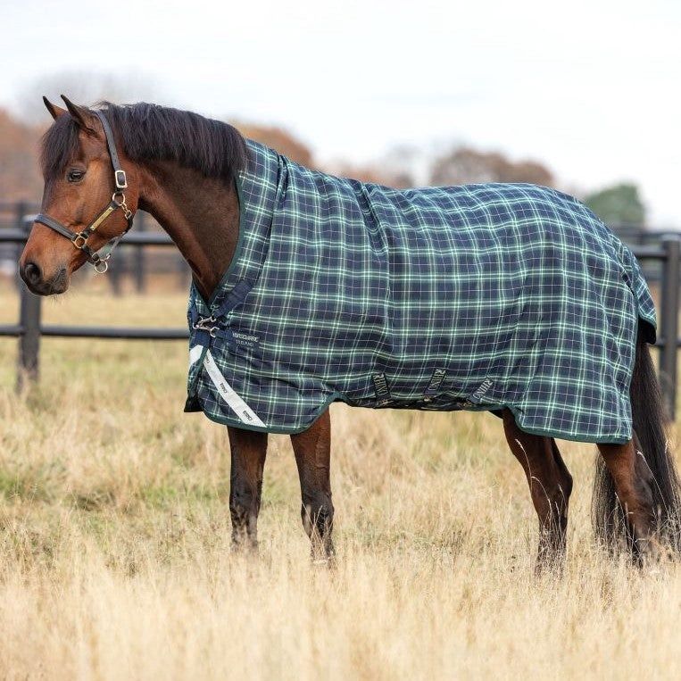 Rhino® Wug Turnout (100g), Color Combo: Hunter Check/Navy &amp; Green, Size: 78