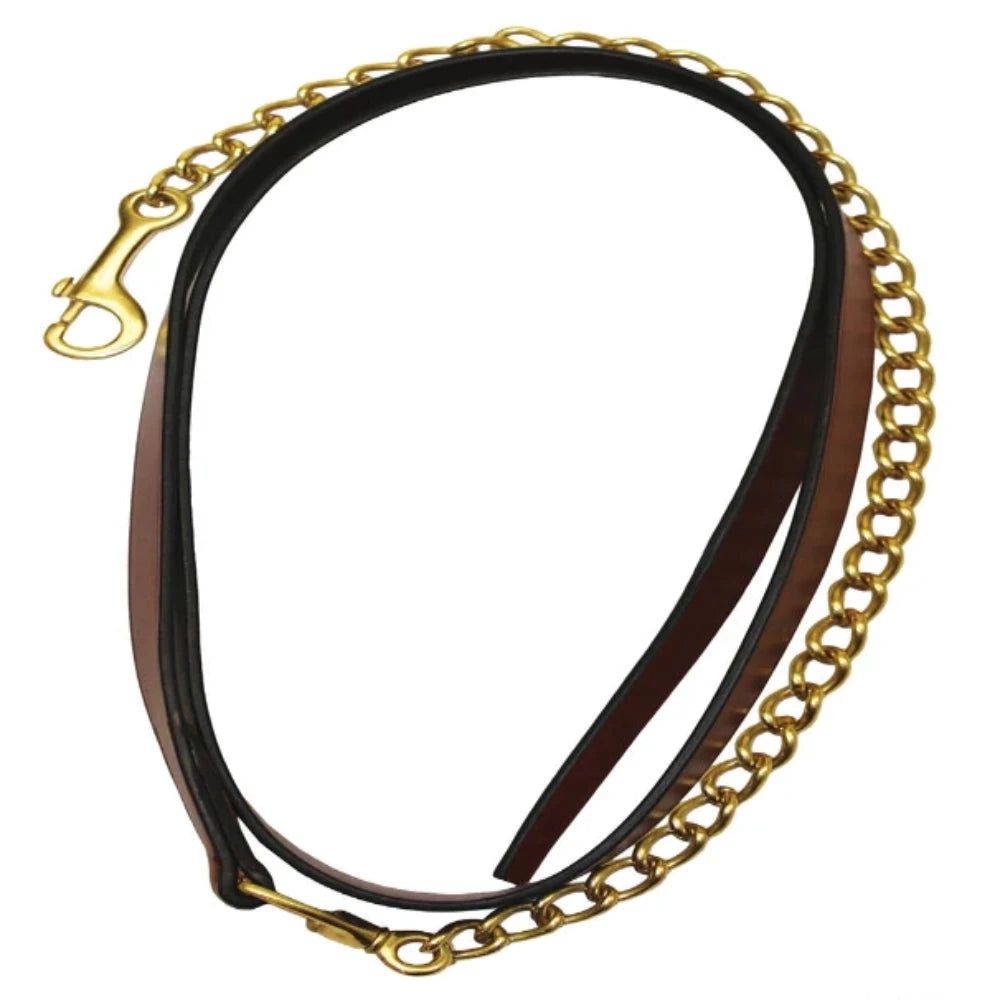 Henri de Rivel Pro Collection Leather Lead, Color: Australian Nut, Size: 6 fT