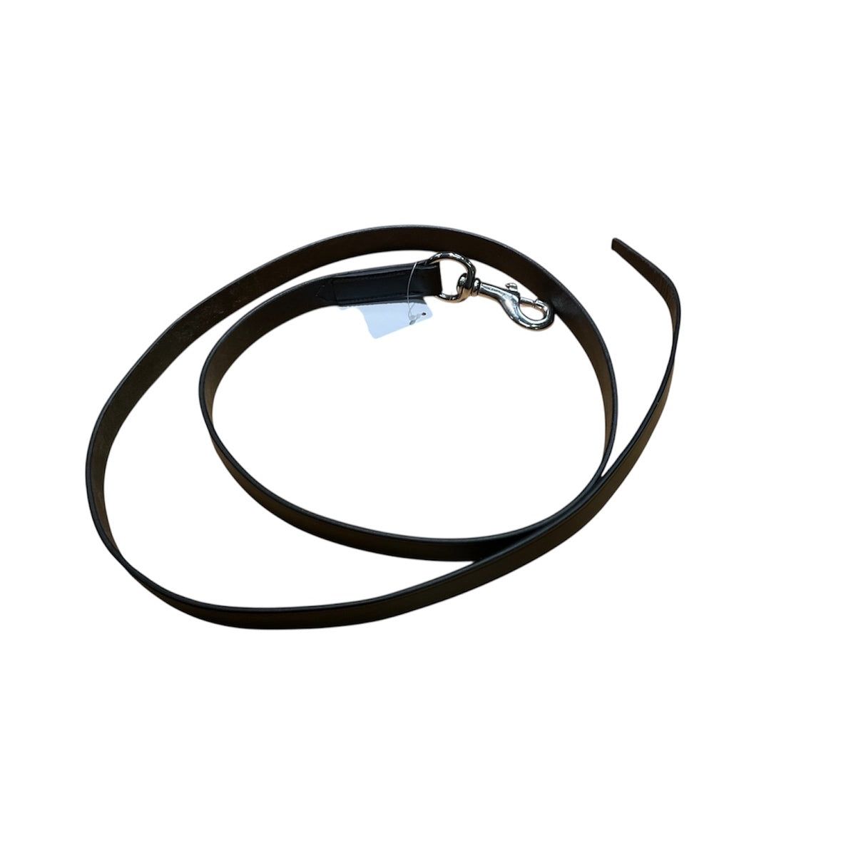 Horsehairz 6 ft Leather Show Lead, Color: Black