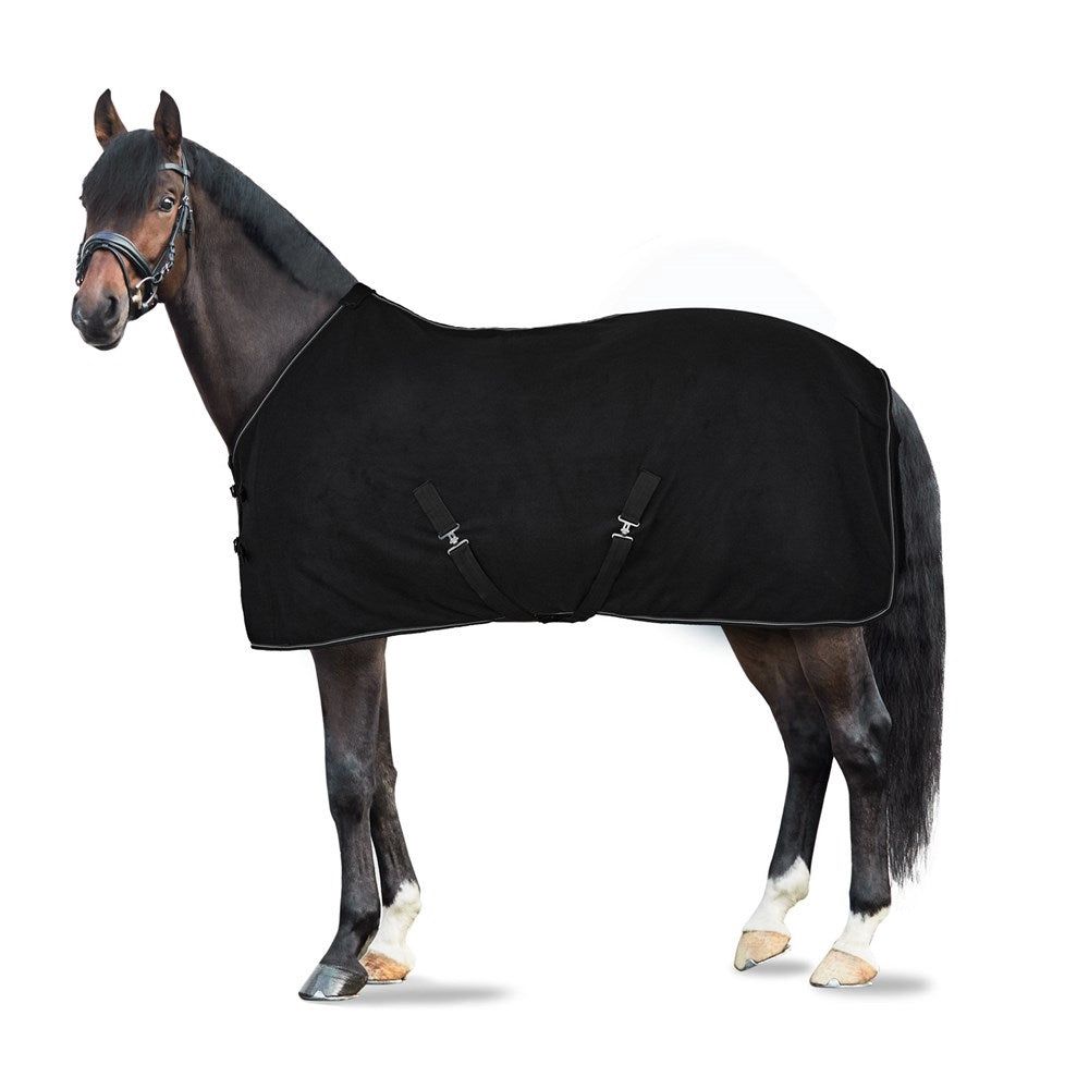 Horze Kiel Fleece Cooler, Color: black, Size: US 78 in (EU 145 cm)